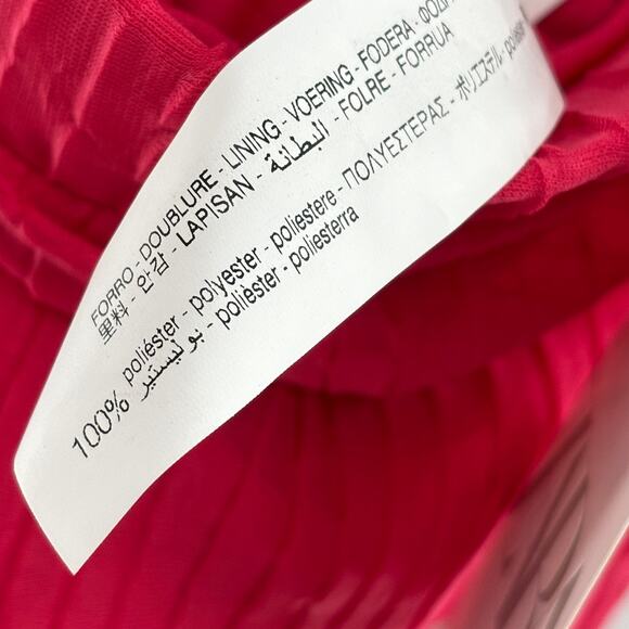 Zara Pink Ribbed Ruffle Plucks Sheer Cover Up Pants - Picture 12 of 12